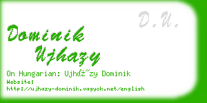 dominik ujhazy business card